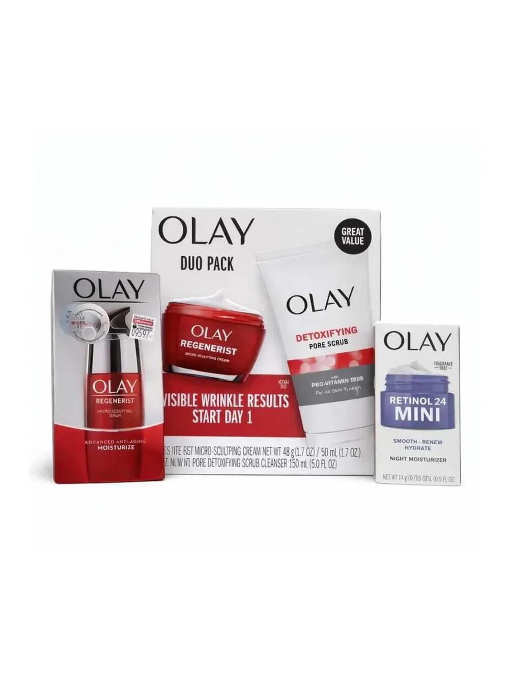 Reliable, Youthful, Glowing Skin -Olay 3 Item Set - Retail $93